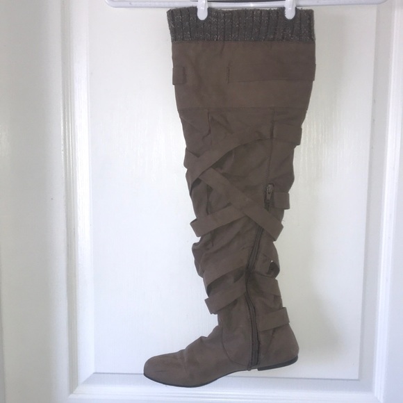 🥾 JustFab Gorgeous Swede Boots FC05 - Picture 2 of 3